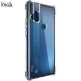 Motorola One Hyper IMAK Shock Resistant Plastik Bagside Deksel m. Beskyttelsesfilm - Gennemsigtig