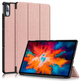 Lenovo Tab P11 Pro Tri-fold Flip Deksel med Sleep-Funksjon - Rose Gold