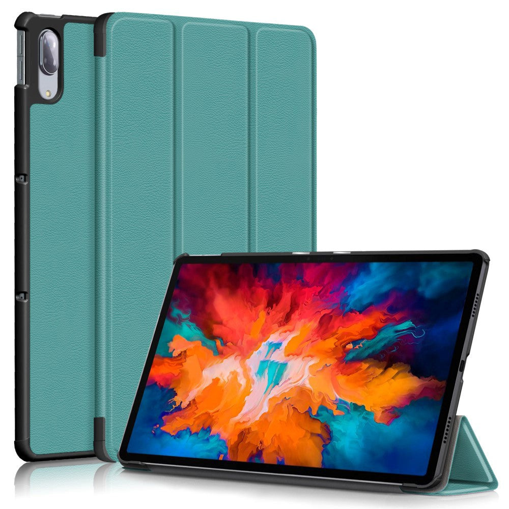 Lenovo Tab P11 Pro Tri-fold Flip Deksel med Sleep-Funksjon - Grønn