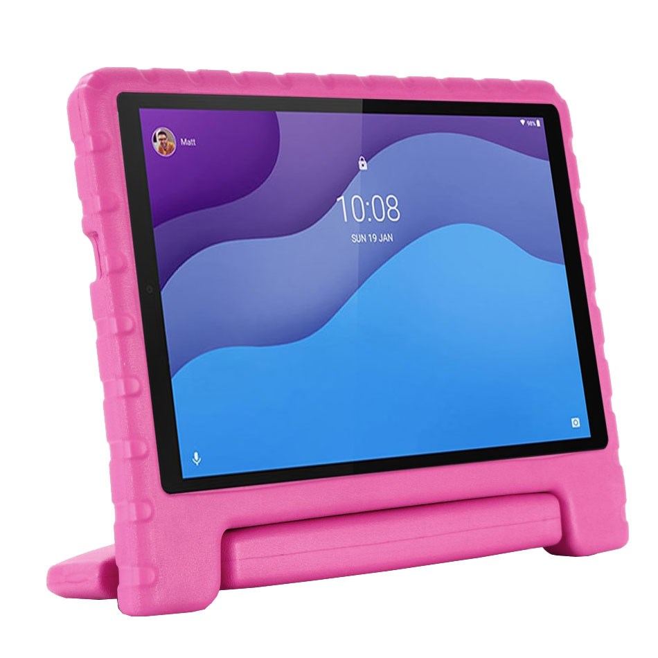 Lenovo Tab 4 10 / 4 10 Plus Barnedeksel m. Håndtak - Pink