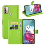 EIDERWOOD Motorola Moto G10 / G20 / G30 Kunstskinn Flip Deksel med Kortholder & Ståfunksjon - Grønn