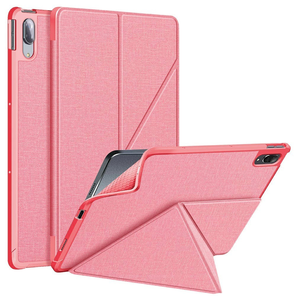 Lenovo P11 Pro Origami Flip Deksel - Kunstskinn - Rosa