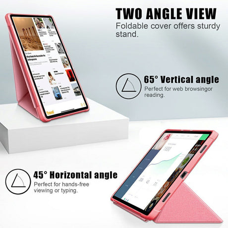 Lenovo P11 Pro Origami Flip Deksel - Kunstskinn - Rosa