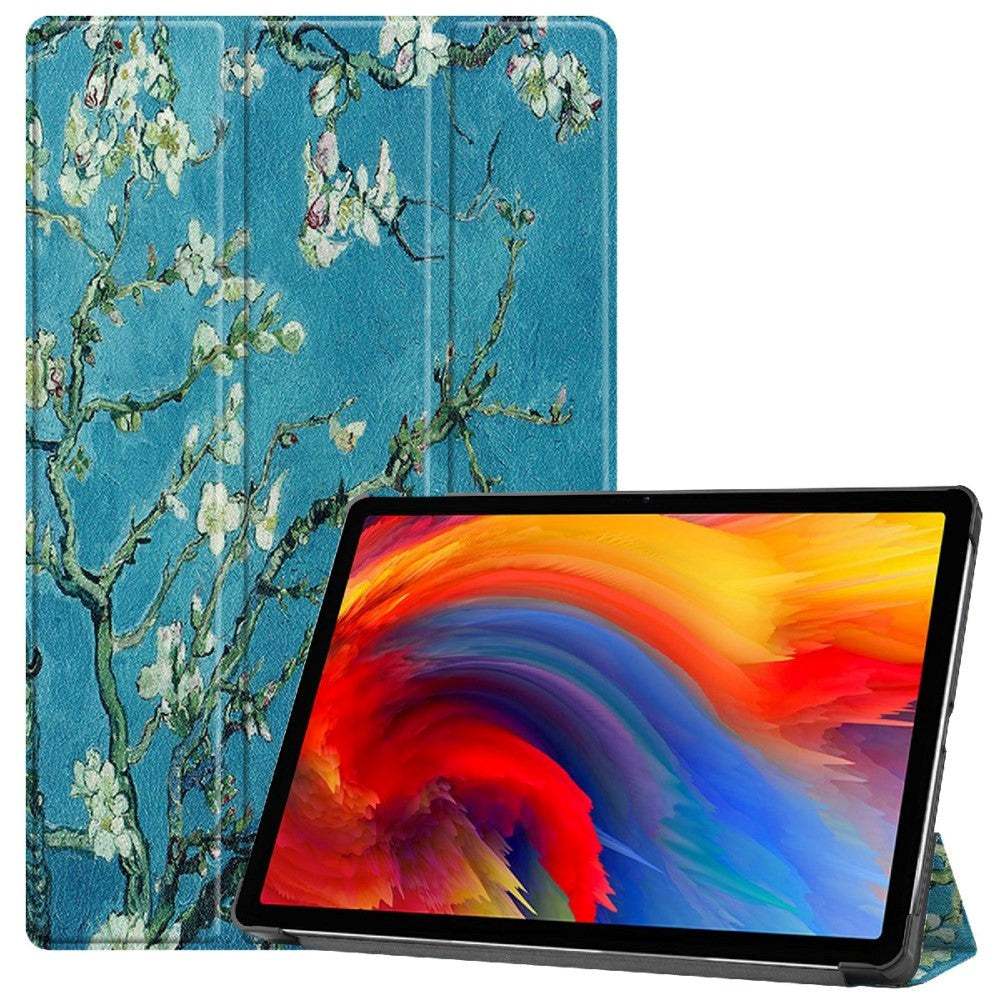 Lenovo Pad Plus Kunstskinn Deksel - Blomstergrenene