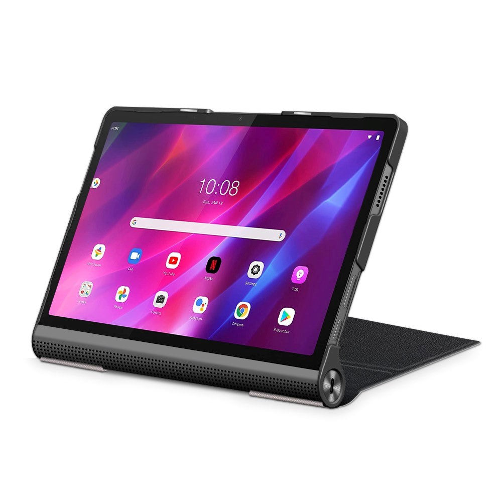 Lenovo Yoga Tab 11 Flip Skinndeksel med Stativ - Svart