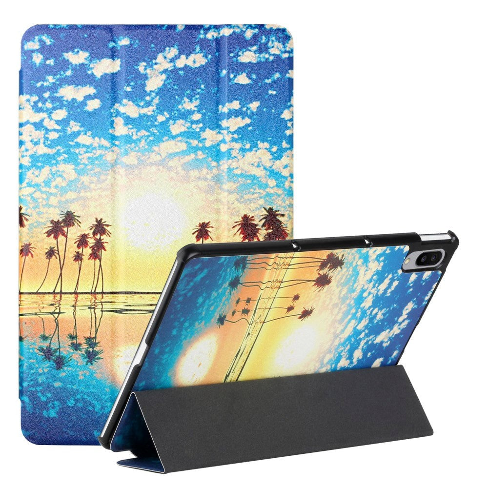 Lenovo Pad Pro / Tap P11 Pro Kunstskinn Deksel - Solnedgang