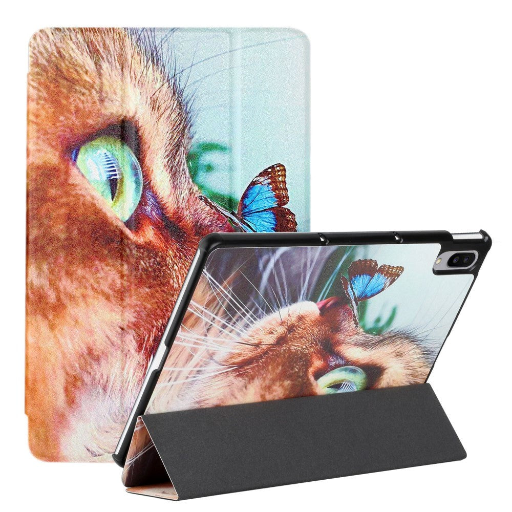 Lenovo Pad Pro / Tap P11 Pro Kunstskinn Deksel - Katt