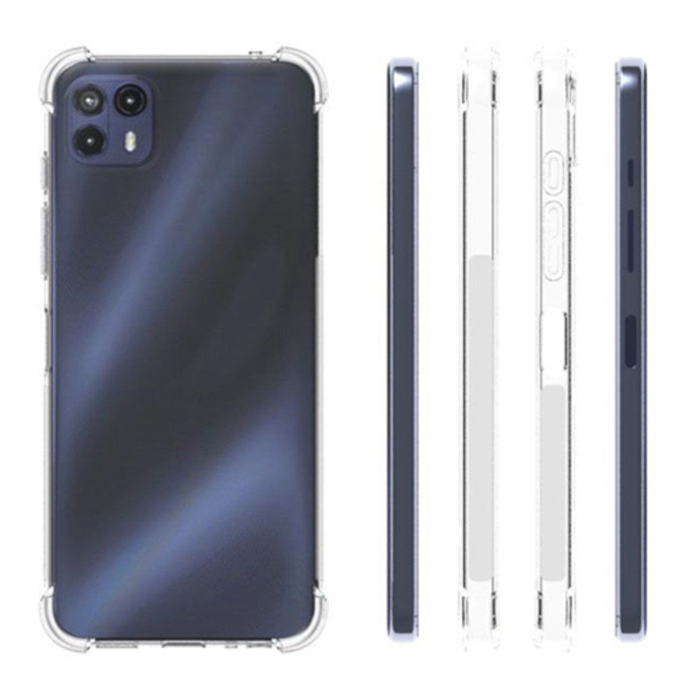 EIDERWOOD Motorola Moto G50 Plast Deksel m. Støtdempende Hjørner - Gjennomsiktig