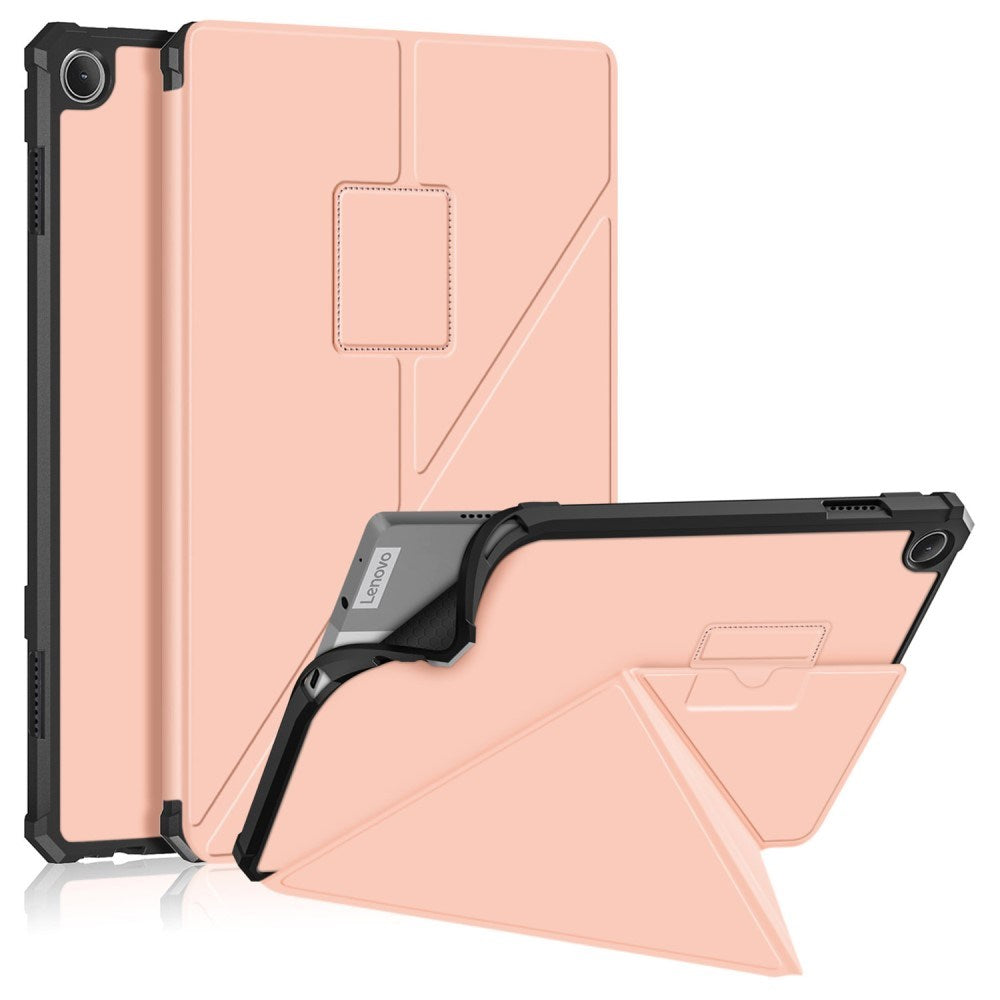 Lenovo Tab M10 (3. Gen) 10.1" (TB-328F/TB-328X) Fleksibelt Origami Flip Deksel - Rosa