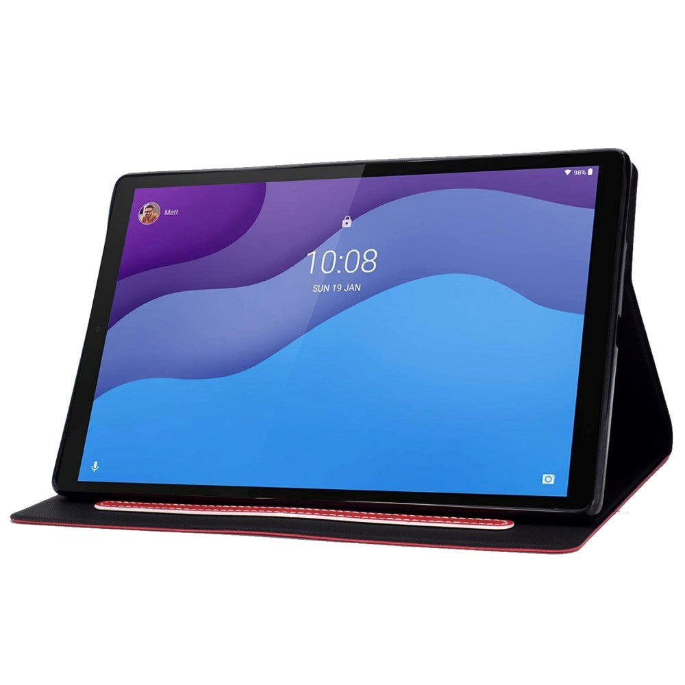 Lenovo Tab M10 (3. Gen) 10.1" (TB-328F/TB-328X) Flip Deksel med Lommebok - Rød