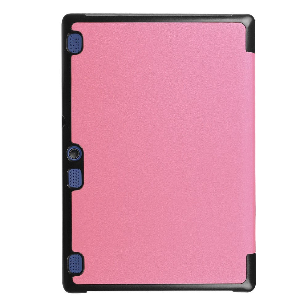 Lenovo Tab3 10 Tri-Fold Magnetic Hard Case Etui Pink