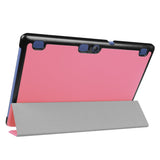 Lenovo Tab3 10 Tri-Fold Magnetic Hard Case Etui Pink