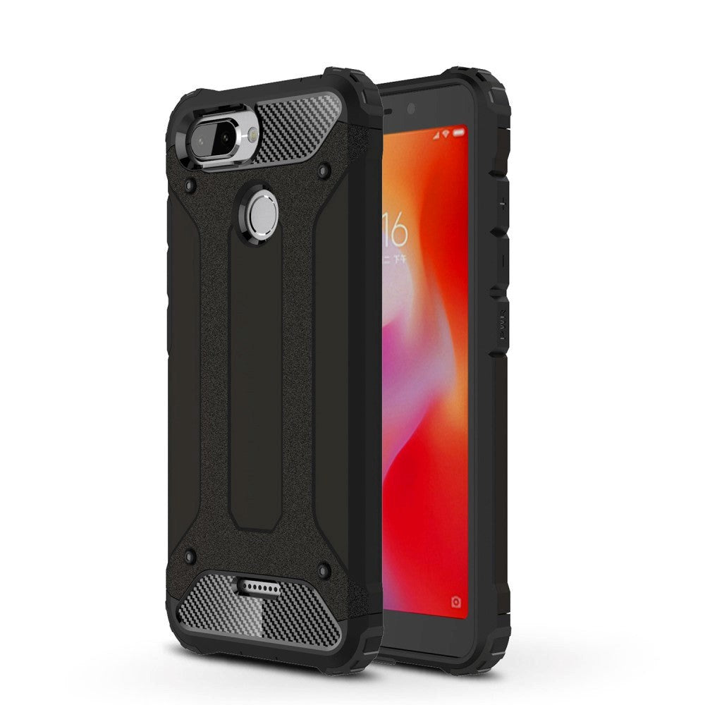 Xiaomi Redmi 6 Armor Guard Hard Case Deksel Svart