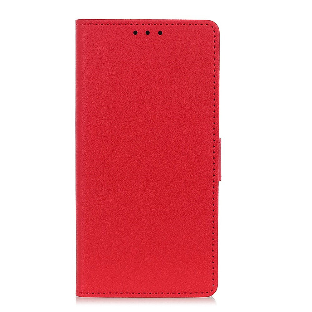 Xiaomi Redmi Note 8 Flip Skinndeksel med Lommebok - Rød