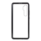 Xiaomi Mi Note 10 Lite 360° Magnetisk Metall Deksel m. Glass Bakside& Forside - Sort