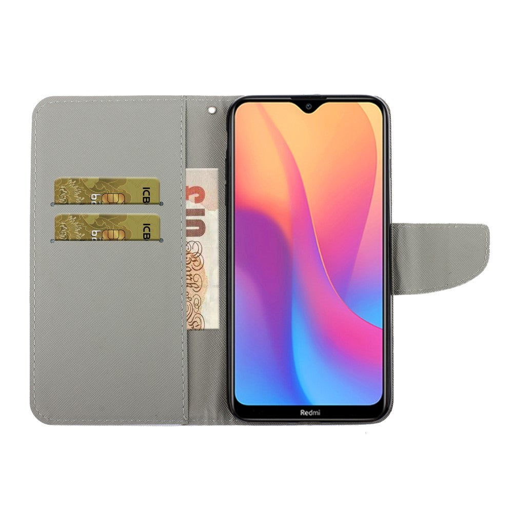 Xiaomi Redmi 9A / 9AT Imitert Skinn Flip Deksel - Sommerfugler