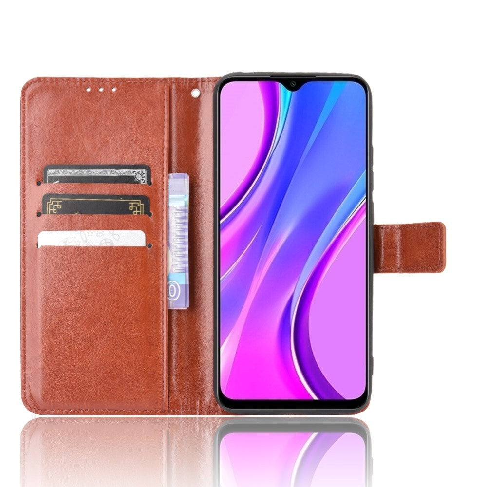 Xiaomi Redmi 9C Neutral Flip Skinndeksel - Brun