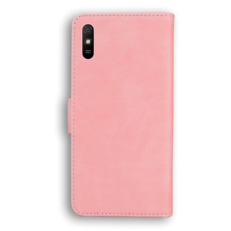 Xiaomi Redmi 9A / 9AT Imitert Skinn Flip Deksel - Rosa