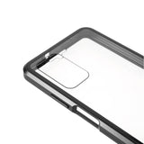 Xiaomi Poco M3 Magnetisk Metalldeksel m. Glass Foran & Bak - Svart