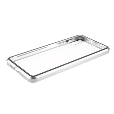 Xiaomi Poco M3 Magnetisk Metalldeksel m. Glass Foran & Bak - Sølv