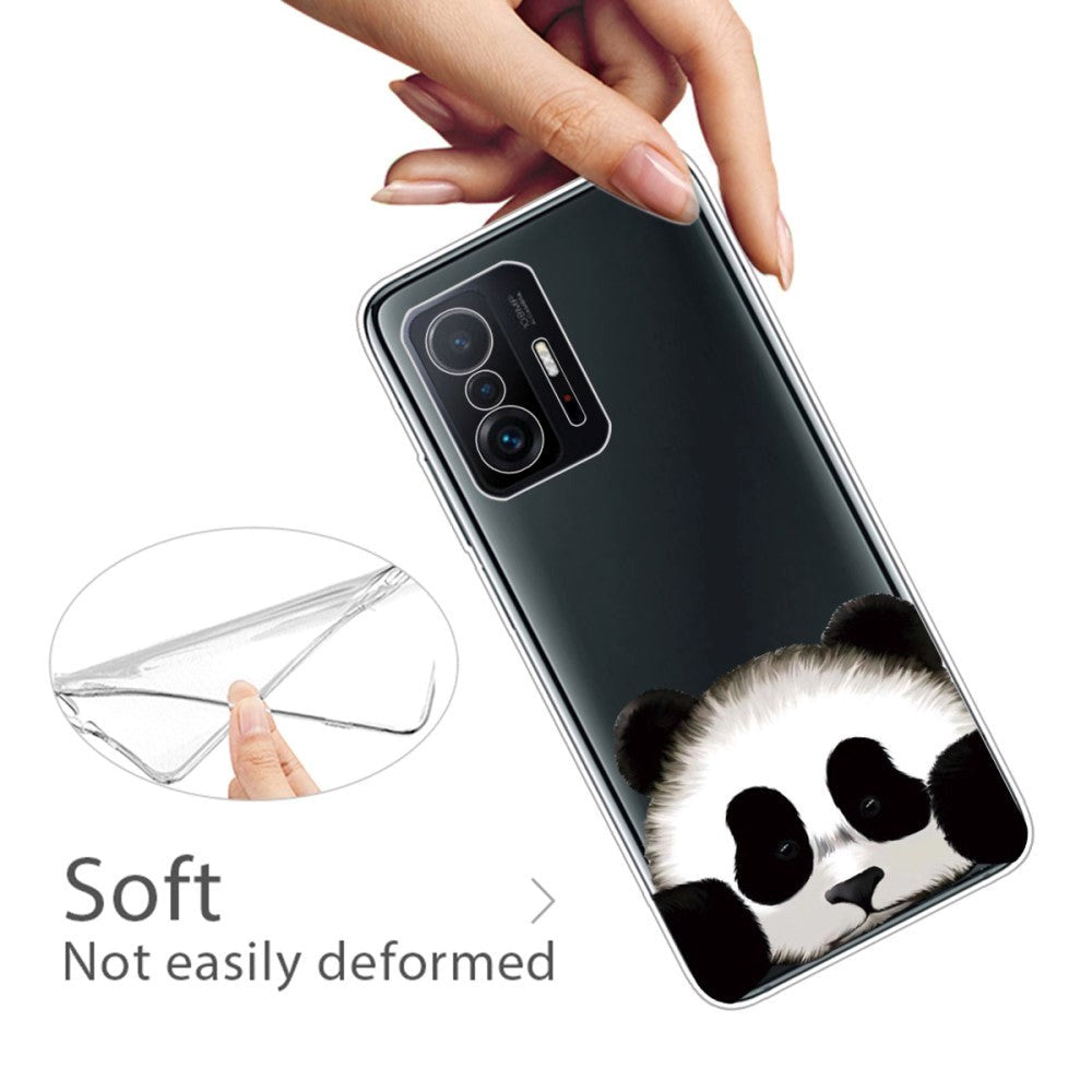 Xiaomi 11T / 11T Pro Fleksibelt Plast Deksel m. Trykk - Panda