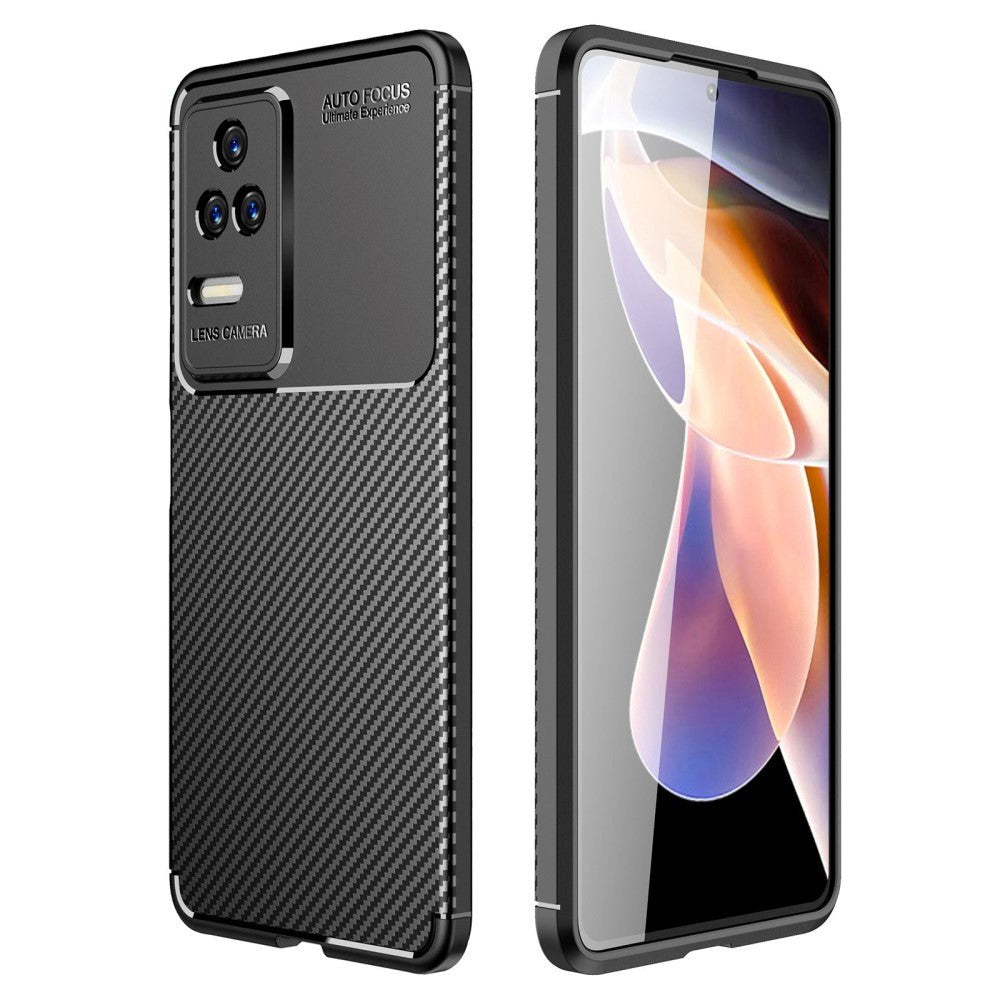 Xiaomi Poco F4 Brushed Carbon Deksel - Svart