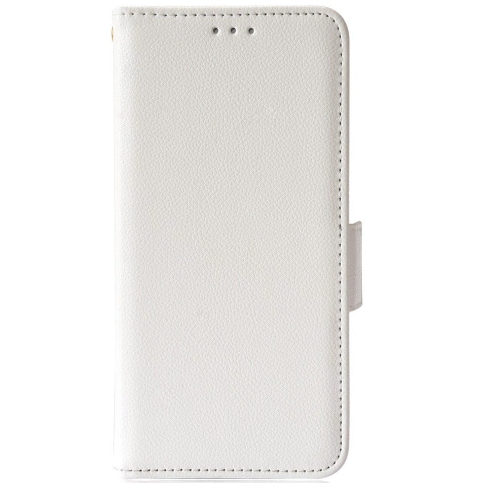 Alcatel 1S (2021) / 3L (2021) PU Litchi Skin Flip Deksel med Lommebok - Hvit