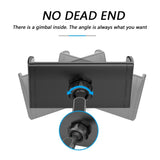 Baksete Car Mount For Bilens Nakkestøtte - Maks Mobil: 195mm x 100mm - Svart