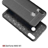 Asus Zenfone Max M1 ZB555KL Litchi Grain Fleksibelt Deksel Svart