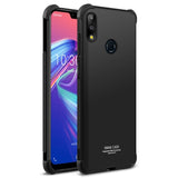 Asus Zenfone Max Pro (M2) ZB631KL IMAK Fleksibel Plastik Deksel m. Skjermbeskytter - Svart