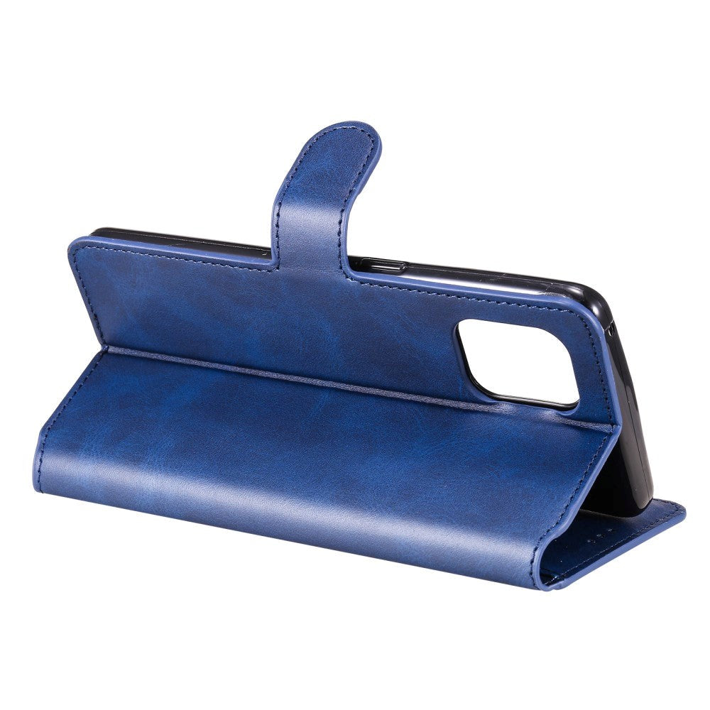 Oppo Find X3 Pro Flip Deksel i Kunstskinn med Lommebok og Magnetisk Lukking - Blå