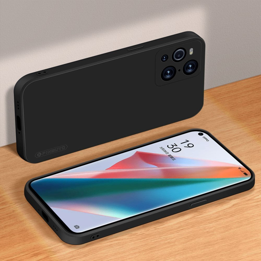 Oppo Find X3 Pro Pinwuyo Silikon Bakdeksel - Svart