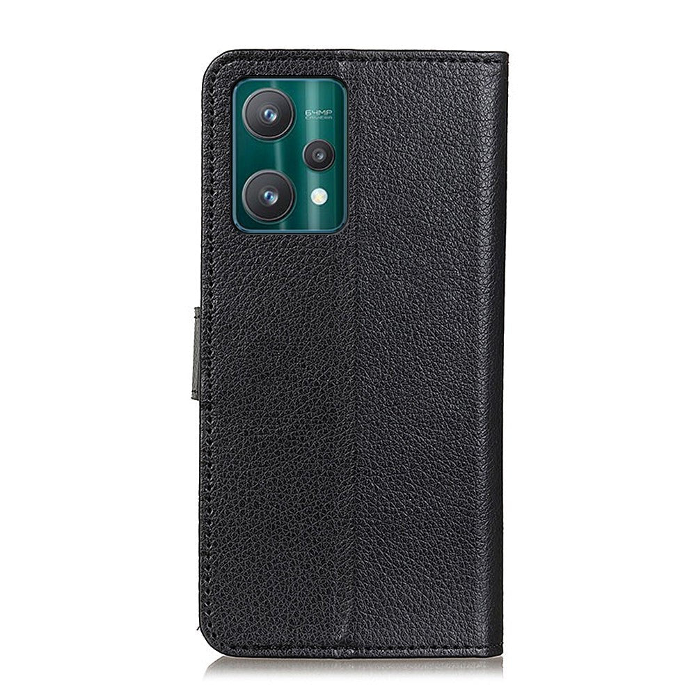 OnePlus Nord CE 2 Lite (5G) PU Litchi Skin Flip Deksel med Lommebok - Svart