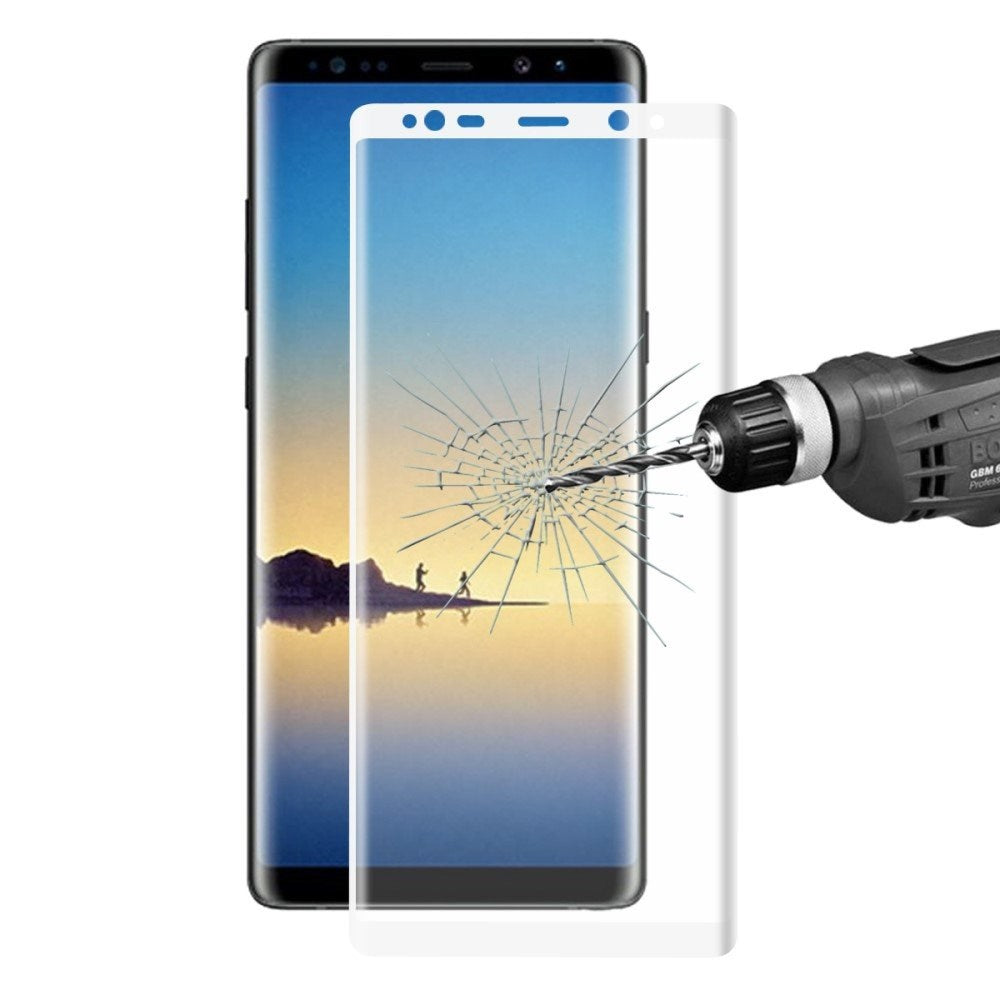 Samsung Galaxy Note 8 HAT PRINCE Herdet Glass Skjermfilm (full-size med kurver) - Hvit