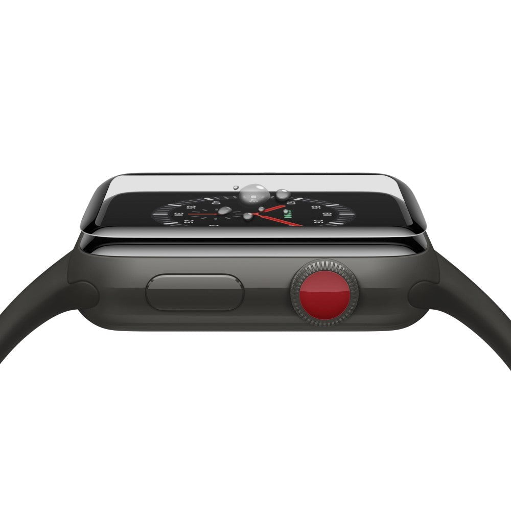 Apple Watch 3 / 2 / 1 (38mm) Full-Fit - Skjermbeskytter - Svart