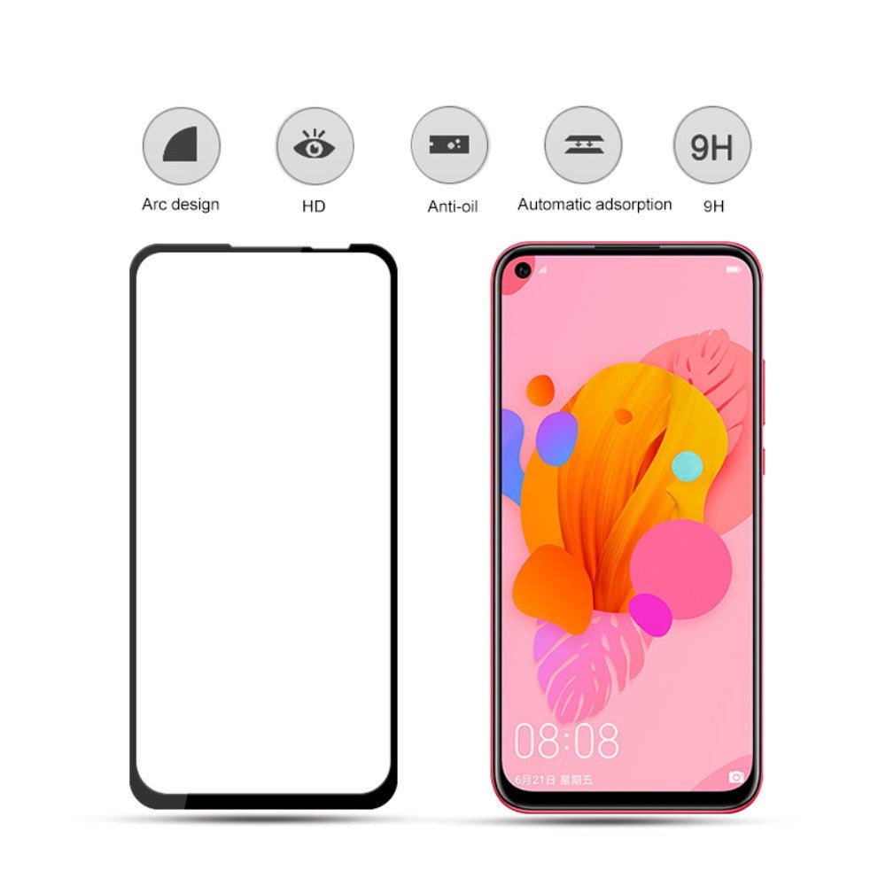 Huawei P20 Lite (2019) AMORUS Herdet Glass - Full Fit - Svart