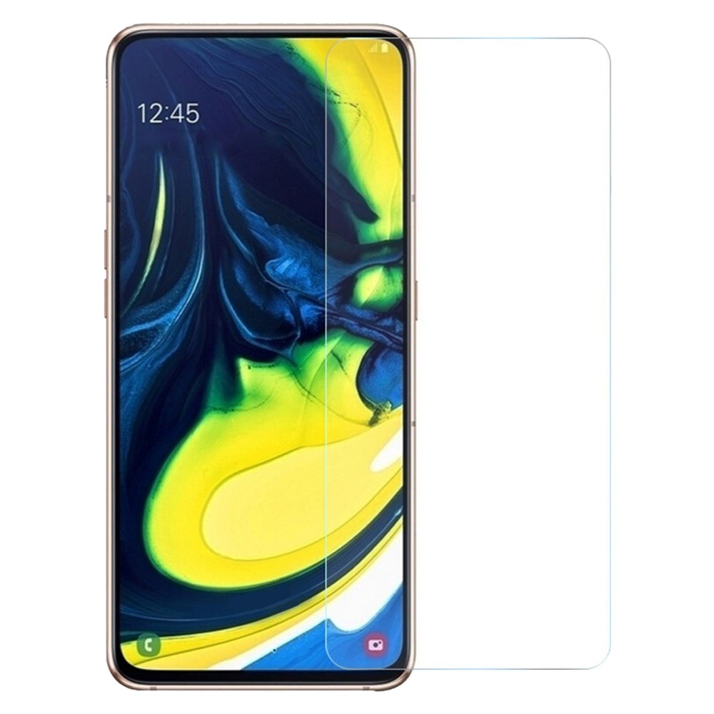 Samsung Galaxy A80 Arc Edge Skjermbeskytter i Herdet Glass - Gjennomsiktig