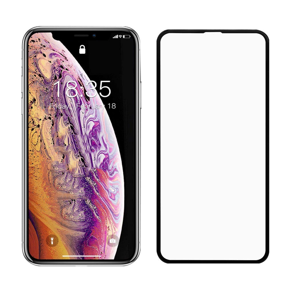 iPhone 11 Pro Max / iPhone XS Max Skjermbeskytter i Glass - Full-fit - Svart Kant