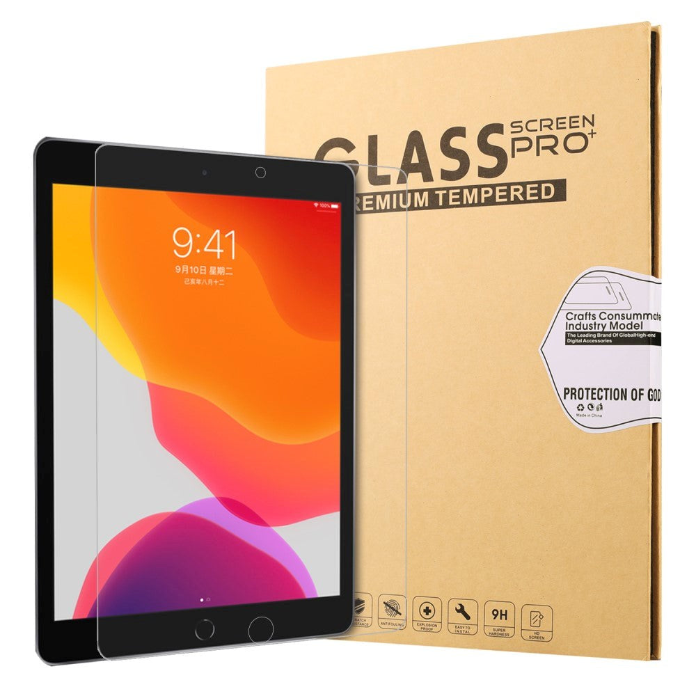 Apple iPad 10.2" (2021 / 2020 / 2019) Herdet Glass Full-Fit Skjermbeskytter - Gennemsigtig