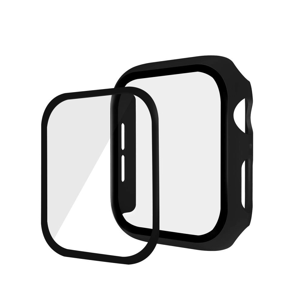 Apple Watch SE/6/5/4 (40mm) 360° Herdet Glass + Deksel Beskyttelse - Svart