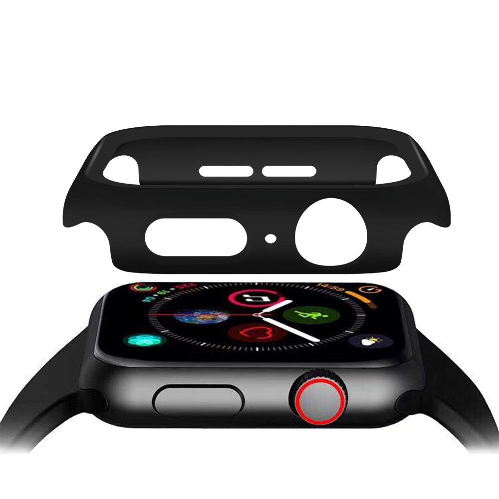 Apple Watch SE/6/5/4 (40mm) 360° Herdet Glass + Deksel Beskyttelse - Svart