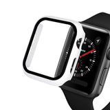 Apple Watch SE/6/5/4 (40mm) 360° Herdet Glass + Deksel Beskyttelse - Hvit