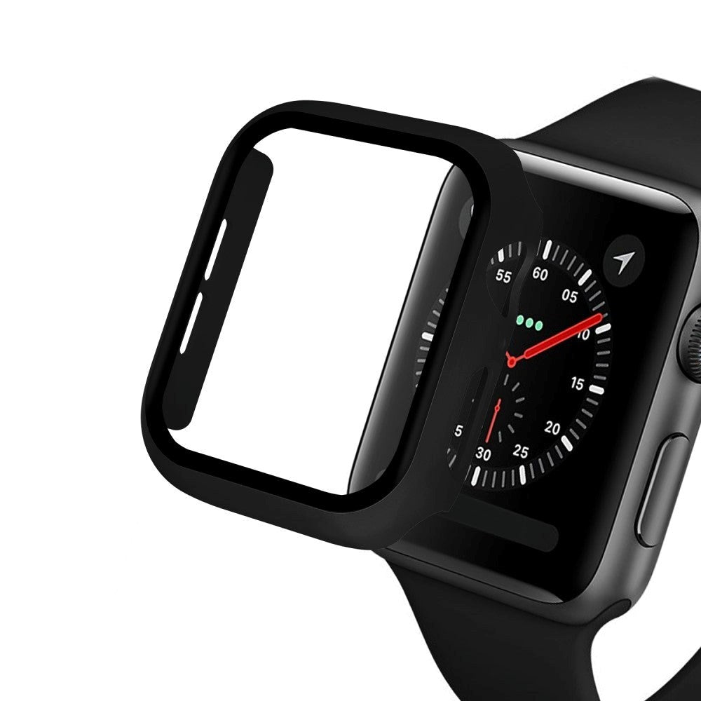 Apple Watch SE/6/5/4 (44mm) Herdet Glas + Deksel - Svart