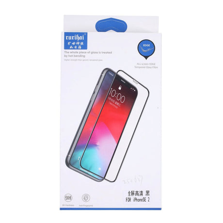 iPhone SE (2022 / 2020) / 8 / 7 / 6 / 6s RURIHAI Herdet Glass - Full-Fit - Skjermbeskytter - Svart