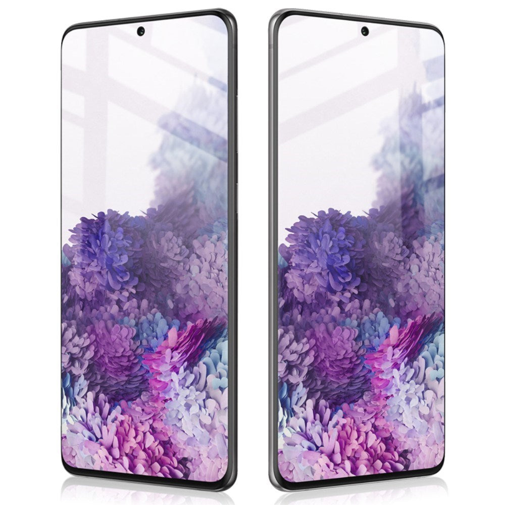 IMAK Samsung Galaxy S20+ (Plus) Full-Fit Skjermbeskytter i Herdet Glass - Gjennomsiktig
