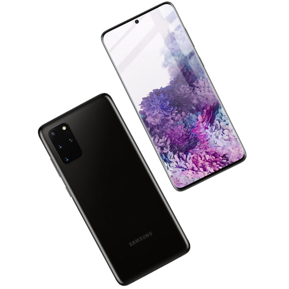 IMAK Samsung Galaxy S20+ (Plus) Full-Fit Skjermbeskytter i Herdet Glass - Gjennomsiktig