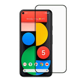 Google Pixel 5a Full Fit Skjermbeskytter - Svart Kant