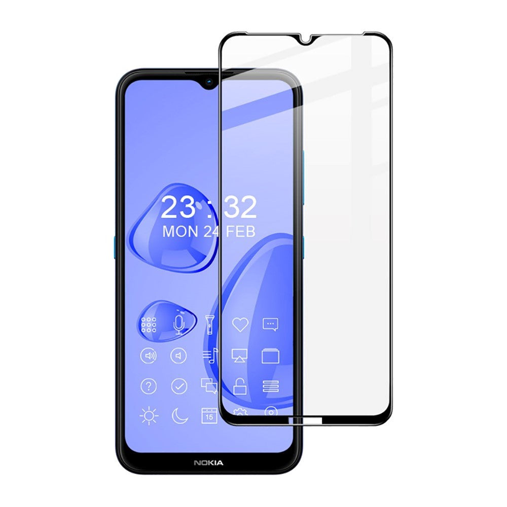 IMAK Pro+ Nokia 1.4 / 2.4 Full Size Herdet Glass m. Sort Ramme