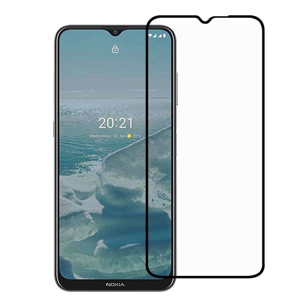 Nokia G10 / G20 Full-Fit Beskyttelsesglass - Skjermbeskytter - Svart