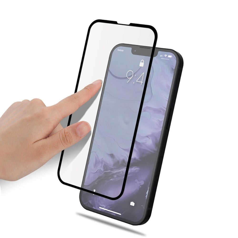 iPhone 13 / 13 Pro MOCOLO Curved Herdet Glass - Full-fit - Svart Kant